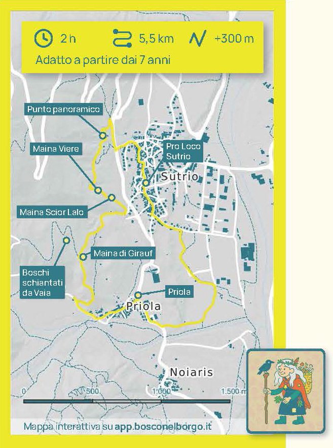 Mappa Anello Maina di Girauf – Il percorso delle sorelle in volo Mappa Anello Maina di Girauf - Il percorso delle sorelle in volo