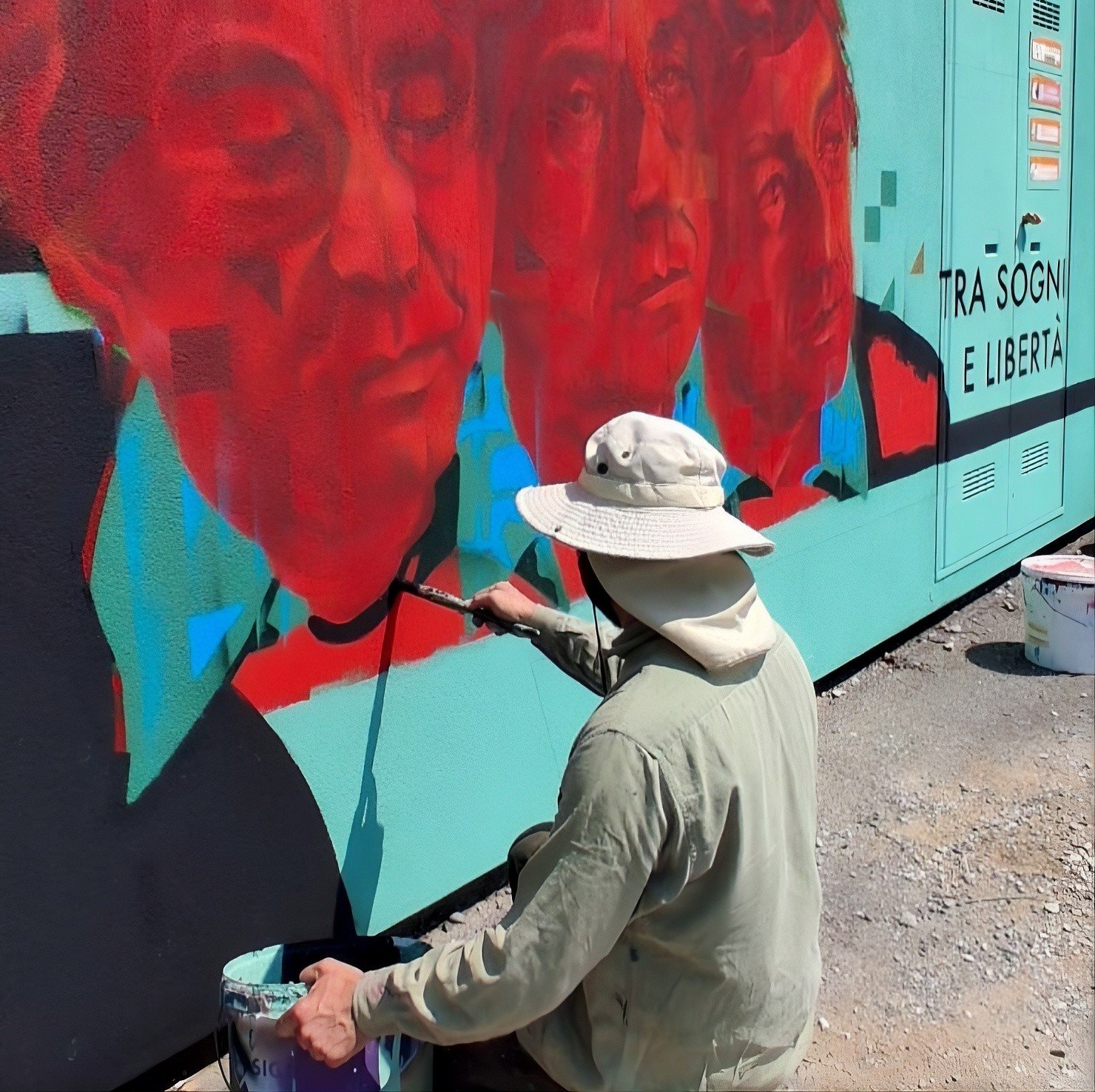 Murales realizzato nell'ambito del progetto "Dare voce a chi voce non ha"